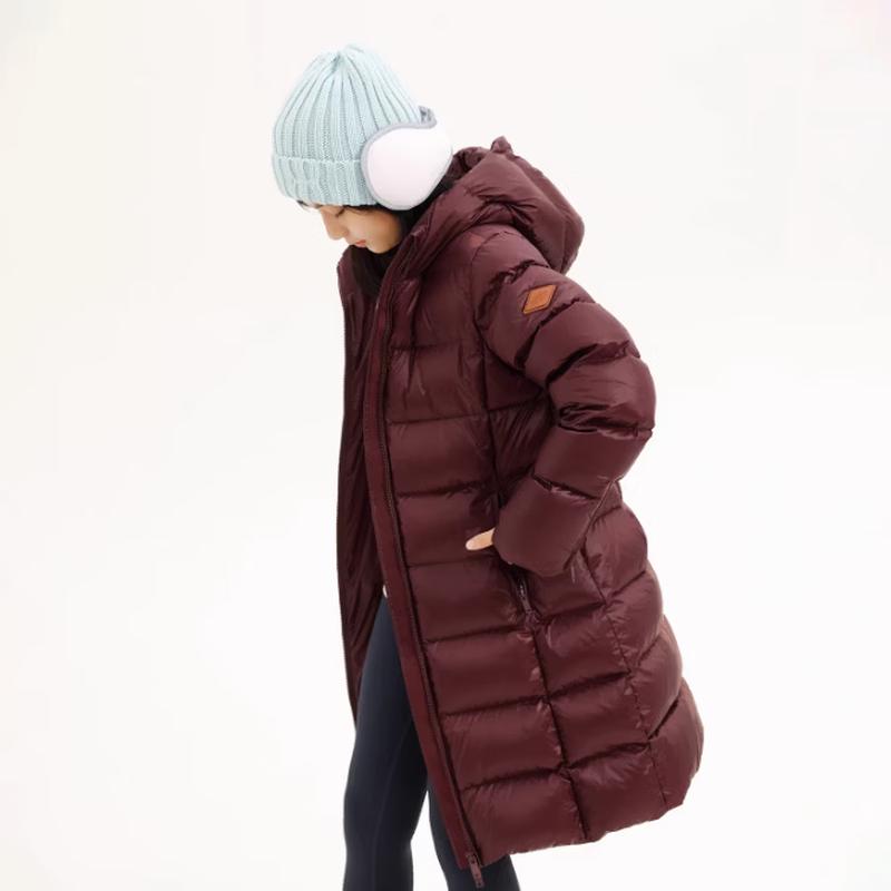 NaJu Children s Winter 90% Down Long Hooded Puffer Jacket K140