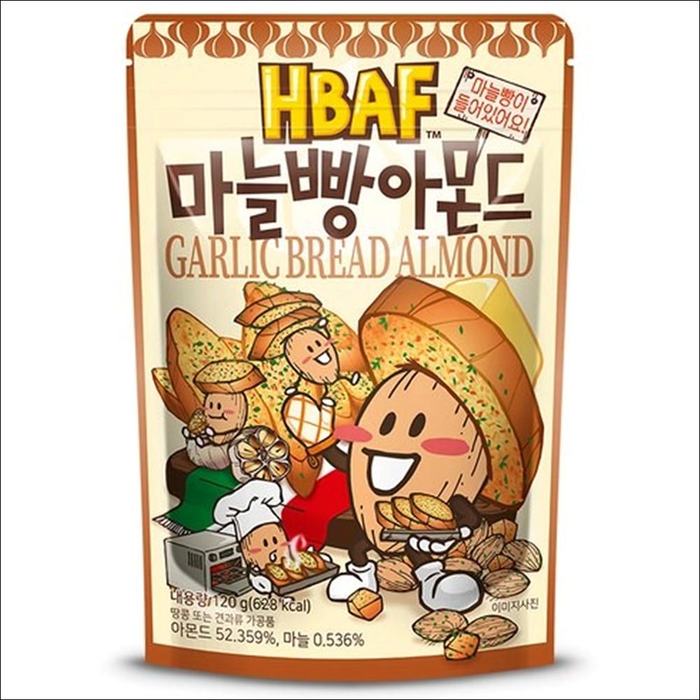 

HBAF Garlic Baguette Almond (Savory & Sweet Roasted Almonds) 120g x 1pack / 2pack / 5pack / 6pack 120g x 1pack