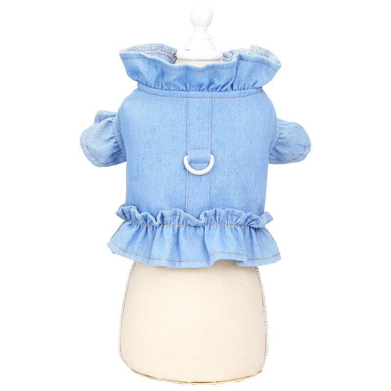 Denim Harness Vest for Small Dogs and Cats - Spring & Autumn Style