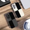 Black And White Grid For Samsung Galaxy Note 8 9 10 PRO 20 Ultra A01 02 03 Core 04E 4G 12 13 5G Tempering Glass Phone Case