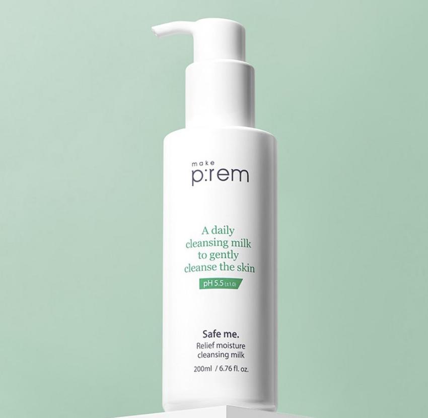 Makeprem Safe Me Relief Moisture Cleansing Milk Special Set 500ml (+Foam Cleanser 40ml × 2) 1 Set