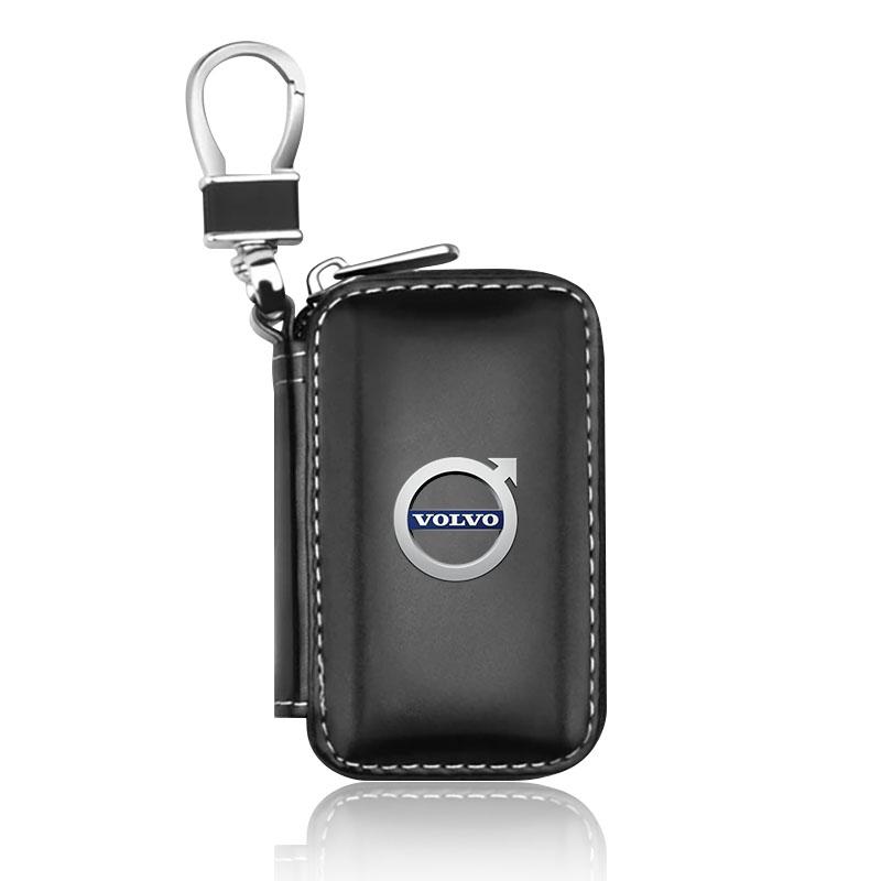 For Volvo XC90 XC60 XC70 XC40 V90 V60 V40 C70 C30 S80 Car Key Holder Pouch Wallet Housekeeper Key Case Mini Card Bag