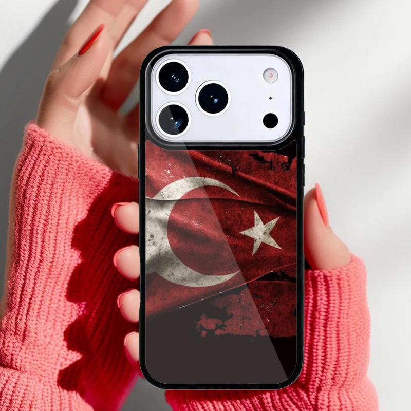 

Turkey Turkish Flag style Phone Case for iPhone 17 Air 16e 15 14 13 Pro Max Back Cover for 12 11 Pro Coque iPhone17 Pro