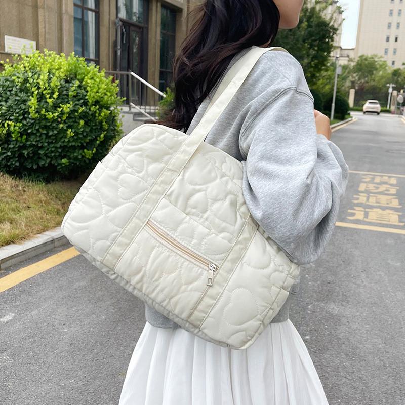Street Style Nylon Bag For Women Large Capacity Crossbody Travel Purse With Zipper