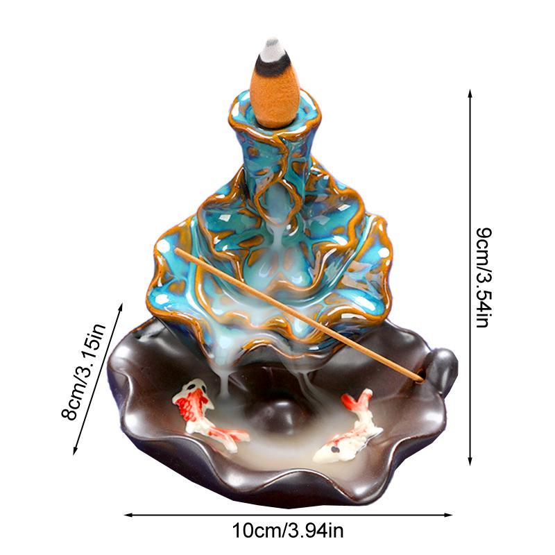 

1 шт. креативная уникальная высококачественная шикарная декоративная курильница для благовоний с керамическим обратным потоком