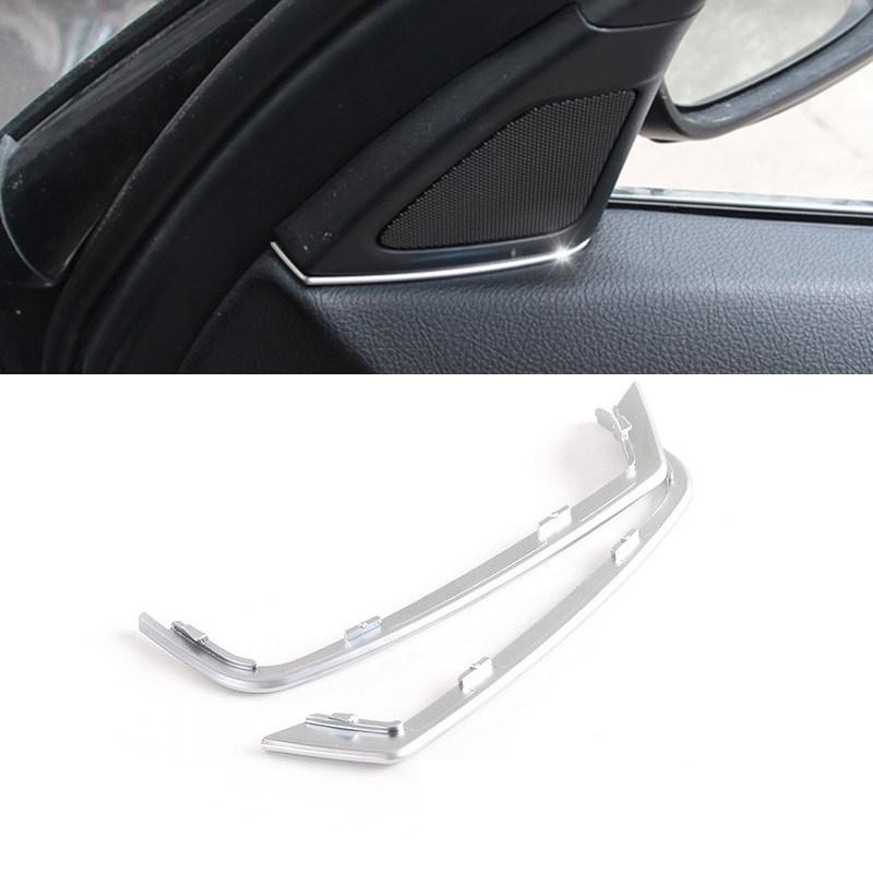 1 Pair Car Interior Front Door Speaker Cover Gap Trim Interior Mouldings Accessories for BMW 5 Series F10 F18 2011-2013