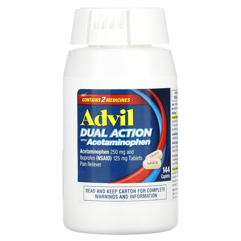 Dual Action with Acetaminophen , 144 Caplets