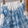Tie-Dye French Retro Puffy Multi-Layer Flower Skirt