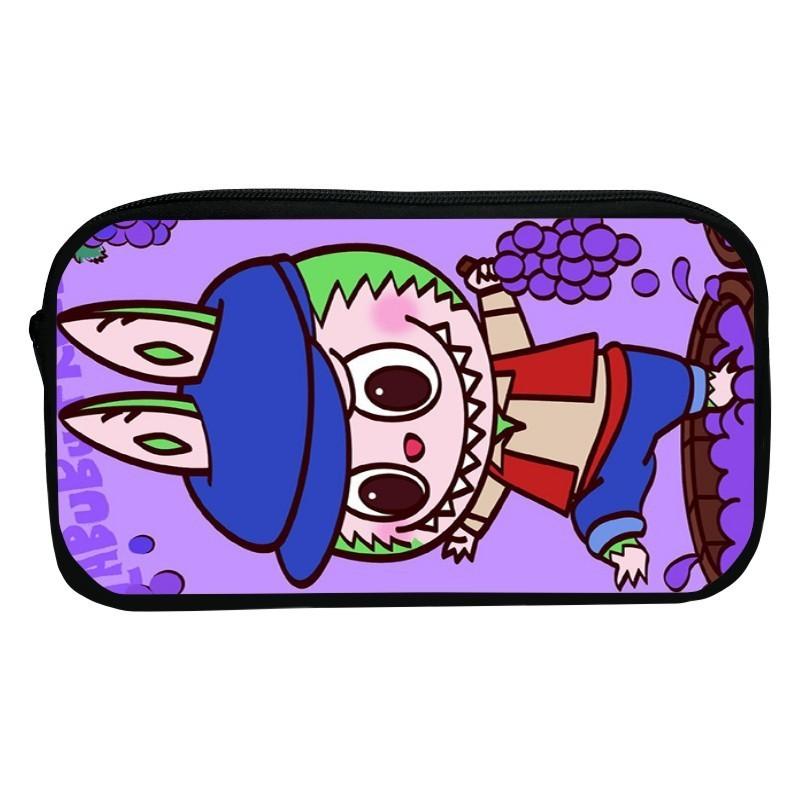 Sött tecknad kanin pennskrin för barn Hållbart polyester-pennfodral