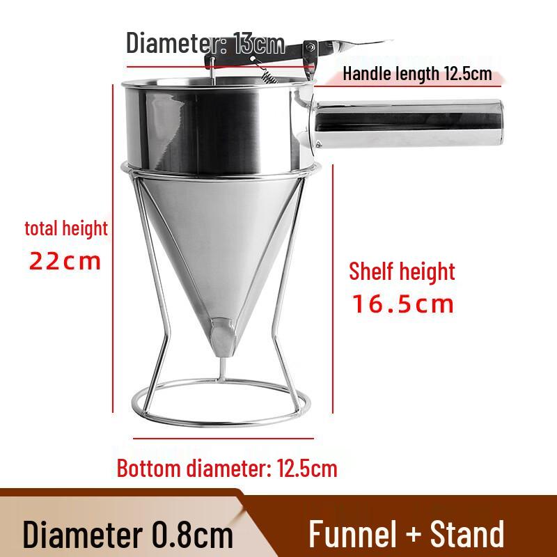 

WS Stainless Steel Batter Dispenser Funnel
