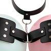 Spiked Breast Binder Nipple Clamps BDSM Bra Harness Chest Straps Leather Restraint Adult Sex Toys for Women Men