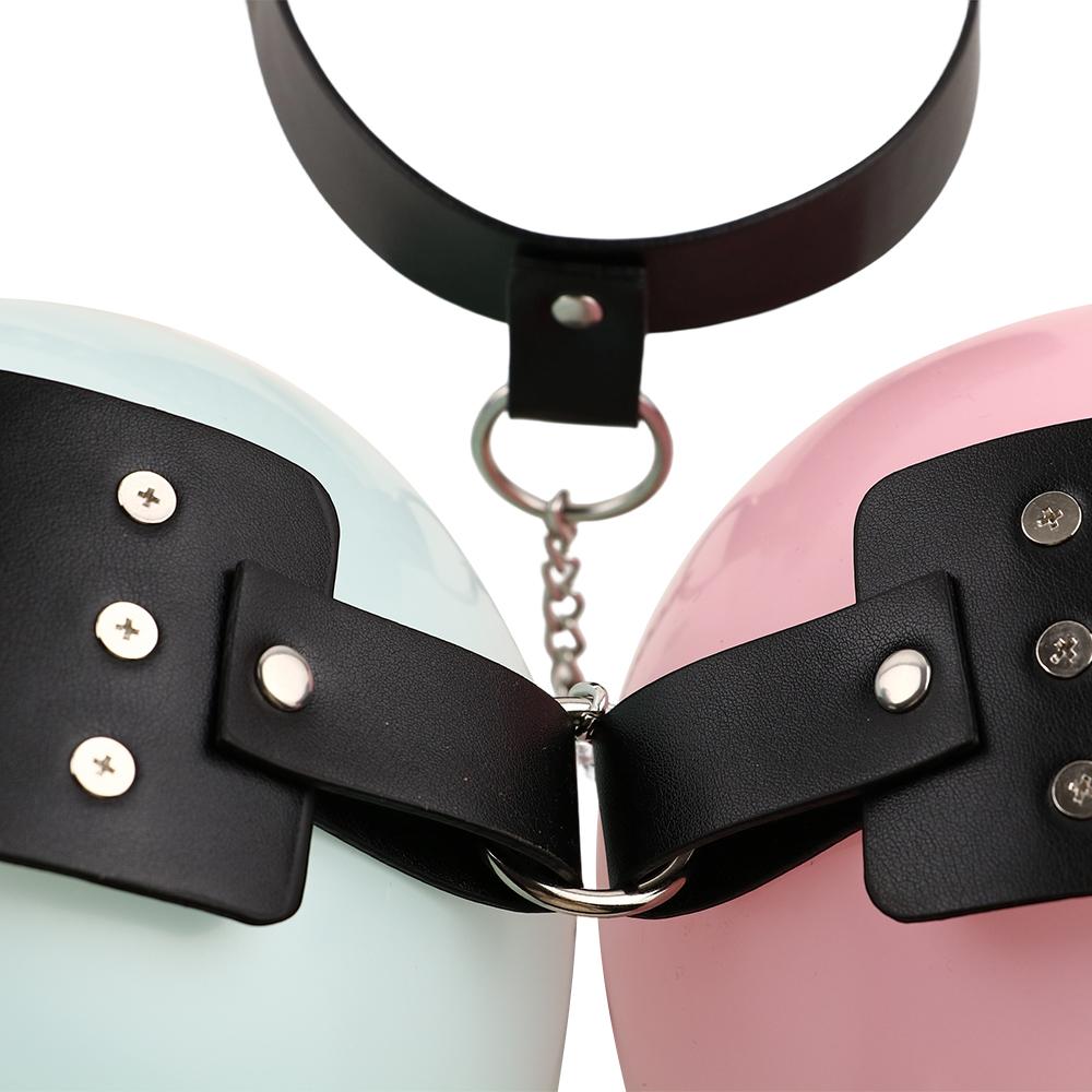 Spiked Breast Binder Nipple Clamps BDSM Bra Harness Chest Straps Leather Restraint Adult Sex Toys for Women Men
