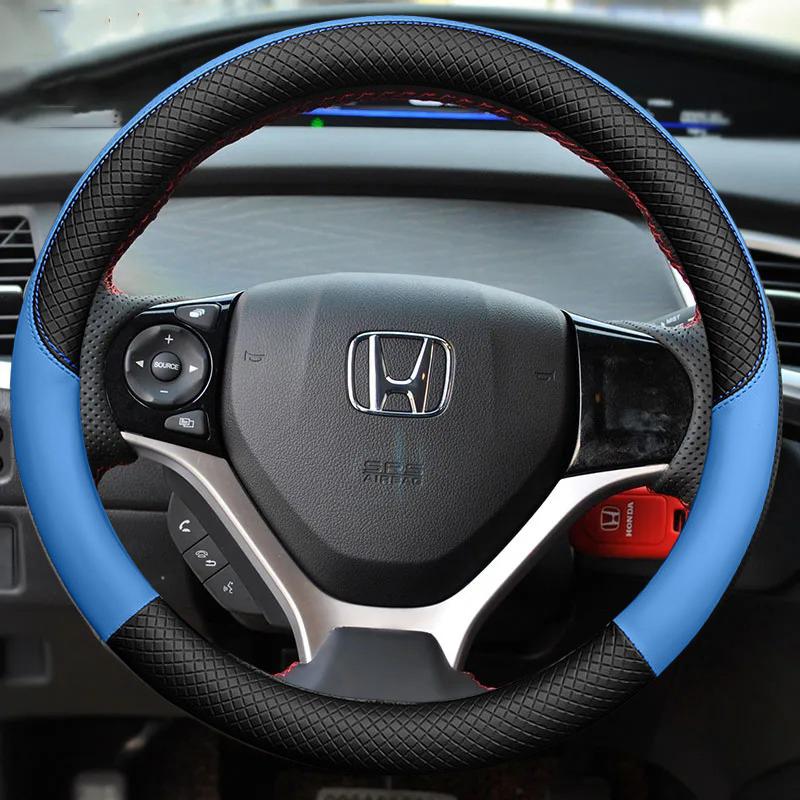 gjzh3 Car Steering Wheel Cover Anti-slip Braid Artificial Leather For Honda Civic Civic 9 2012 2013 2014 2015 Car Accessories