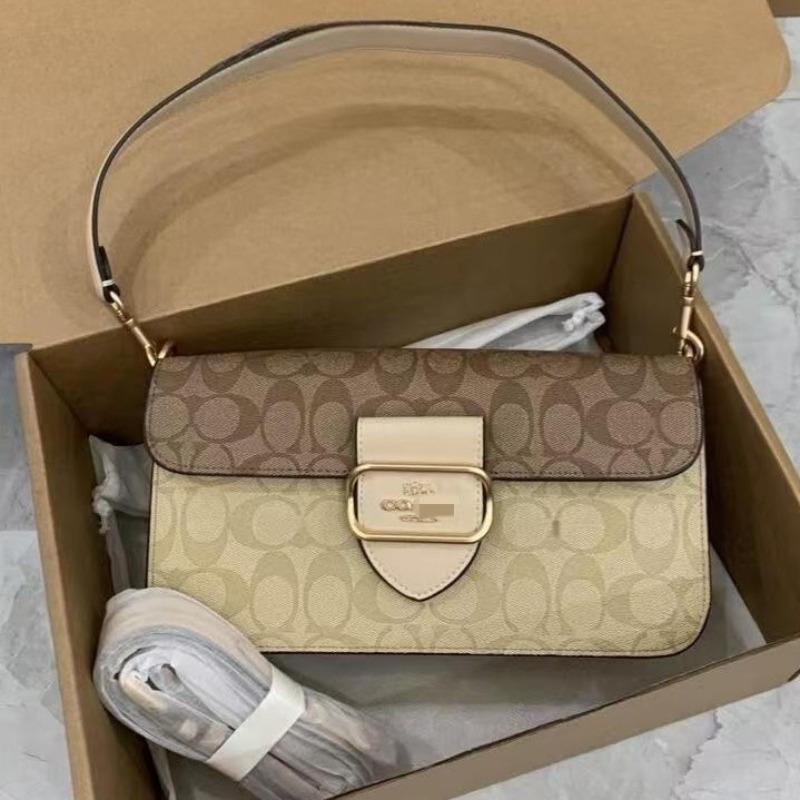 High-quality New Classic Old Flower Leather Square Bag Chain Bag Underarm Bag Shoulder Messenger Bag
