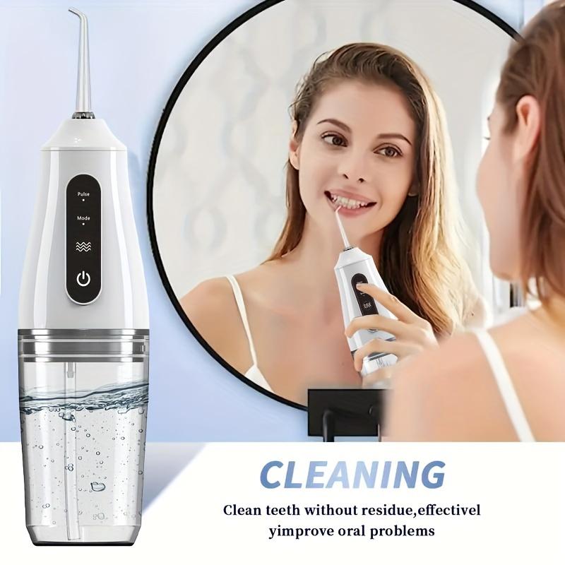 1 X Electric Rinse, Cleans Teeth and Mouth Dead Space, with 4 Nozzles, USB Charging Mode, Portable Electric Toothbrush