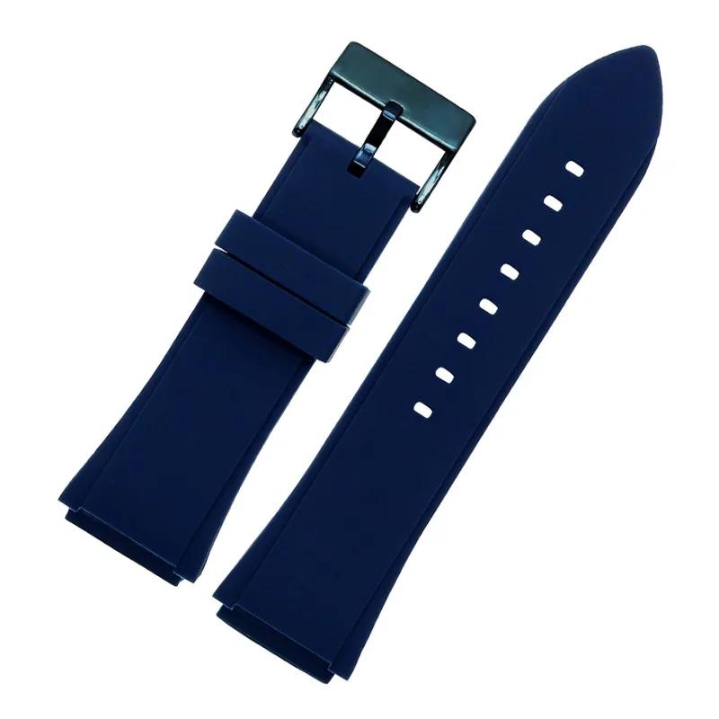 Vodotěsný řemínek na hodinky Přírodní gumový řemínek pro hodinky Giles Guess U0247g3 W0040g3 W0040g7 Modrý silikonový řemínek pro muže 22mm