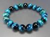 [Stone Town] Popular AA Natural Marine Blue Tiger Eye Bracelet with Approximately 10mm Beads