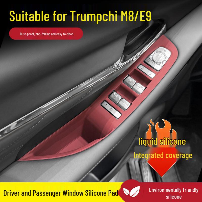 Trumpchi M8 Zongshi Silicone Window Lift & Console Button Protective Pad.