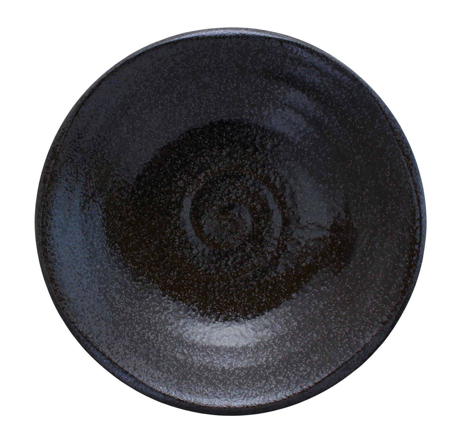 

Mino Ware Black Pasta Curry Medium Approximately 21cm in Microwave and Dishwasher Made in Japan Plate, Plate, Plate, Diameter, Safe, Simple, Plain,