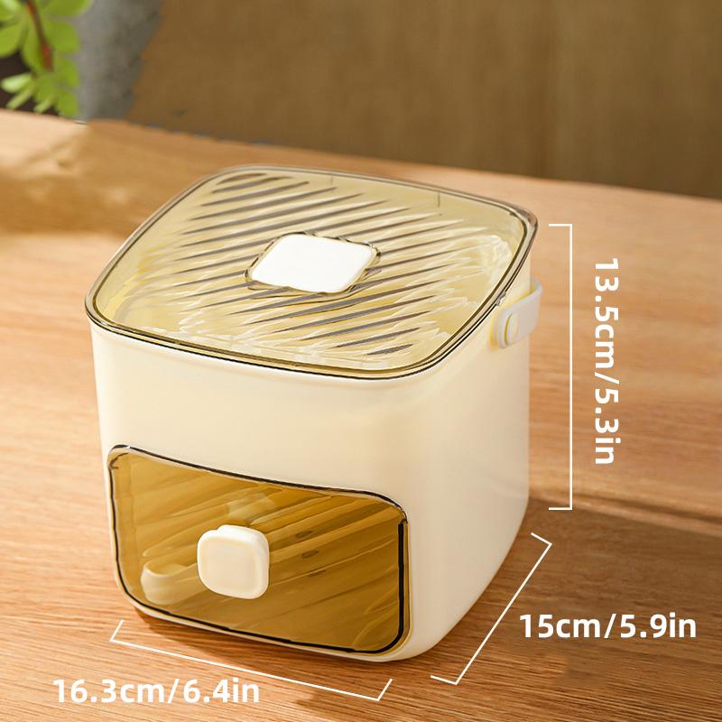 48 Grid Ice Cube Bucket Tray Reusable Refrigerator Ice Maker Mold One-touch Easy Release Homemade Ice Storage Box for Drinks