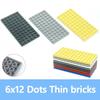 DIY Building Blocks 6x12 Dots Assembles Particles 6pcs Thin Figures Bricks Educational Creative Size Compatible With 3028 Toys
