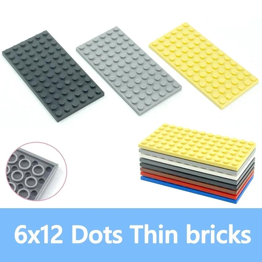 DIY Building Blocks 6x12 Dots Assembles Particles 6pcs Thin Figures Bricks Educational Creative Size Compatible With 3028 Toys