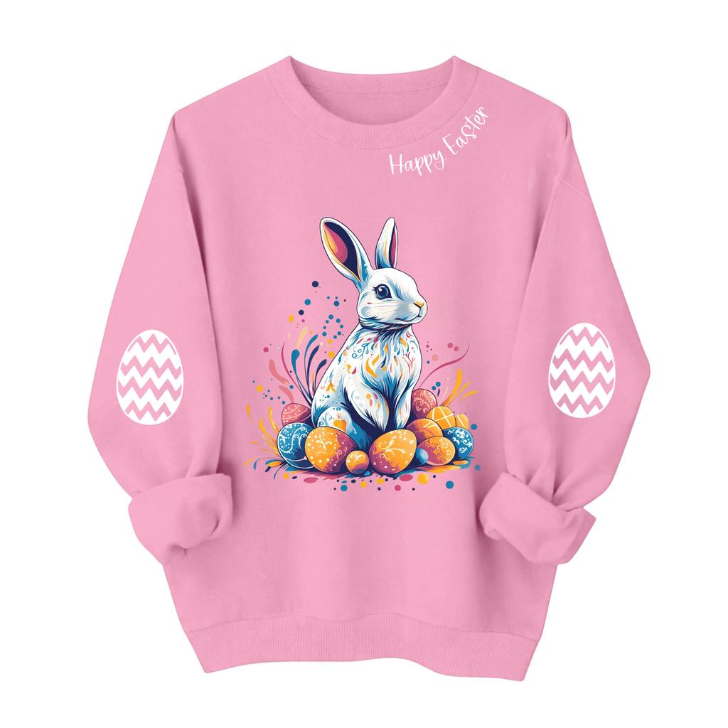 Crewneck Sweatshirt For Women Fall Graphic Sweatshirts Vacation Long Sleeve Drop Shoulder Pullover