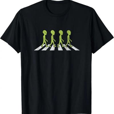 Alien Crossing Road Vintage T-Shirt