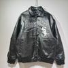 Grenzüberschreitende, amerikanische Streetwear-Baseballjacke mit Buchstabenstickerei, Profil aus PU-Leder, Reversjacke