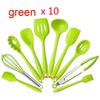 Kitchen Gadgets Cooking Spoon Shovel Silicone Kitchenware 10-piece Set