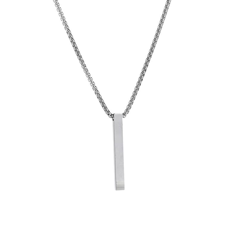Copper Unisex Sporty Chain Necklace Personality Column Design Stainless Steel Pendant Hop Accessories New Jewelry