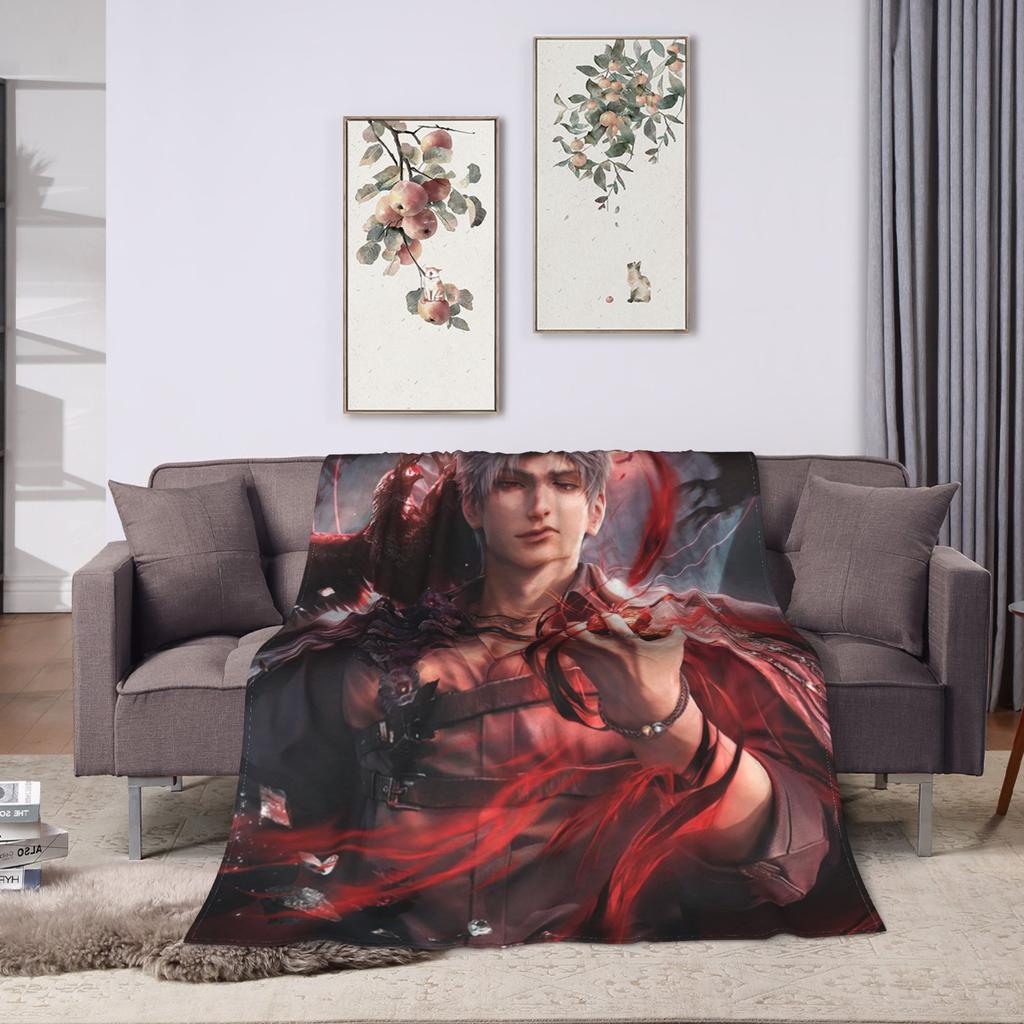 Zayne Sylus Xavier Caleb Rafayel Love And Deepspace Blankets For Couch Chair Picnic Flannel Bedspread Bed Cover