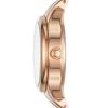 MODERN SOPHISTICATE Three-Hand Rose Gold Tone Stainless Steel Watch