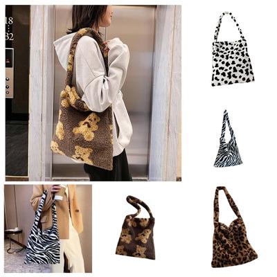 Large Capacity Plush Bag, Single Shoulder Tote Bag, Hand-held Women's Bag