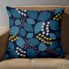 1 Stück Böhmische Blume Blattdruck Quadratische Kissenbezüge Muster Kissenbezug Geeignet für Sofa Schlafzimmer Auto Kissenbezug