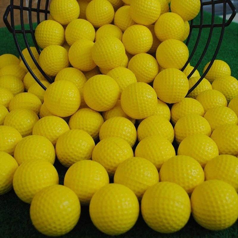 2~10pcs Practice Foam Golf Balls Yellow Indoor Sports Soft Ball Durable Suitable for Beginners Backyard Outdoor Training TMZ
