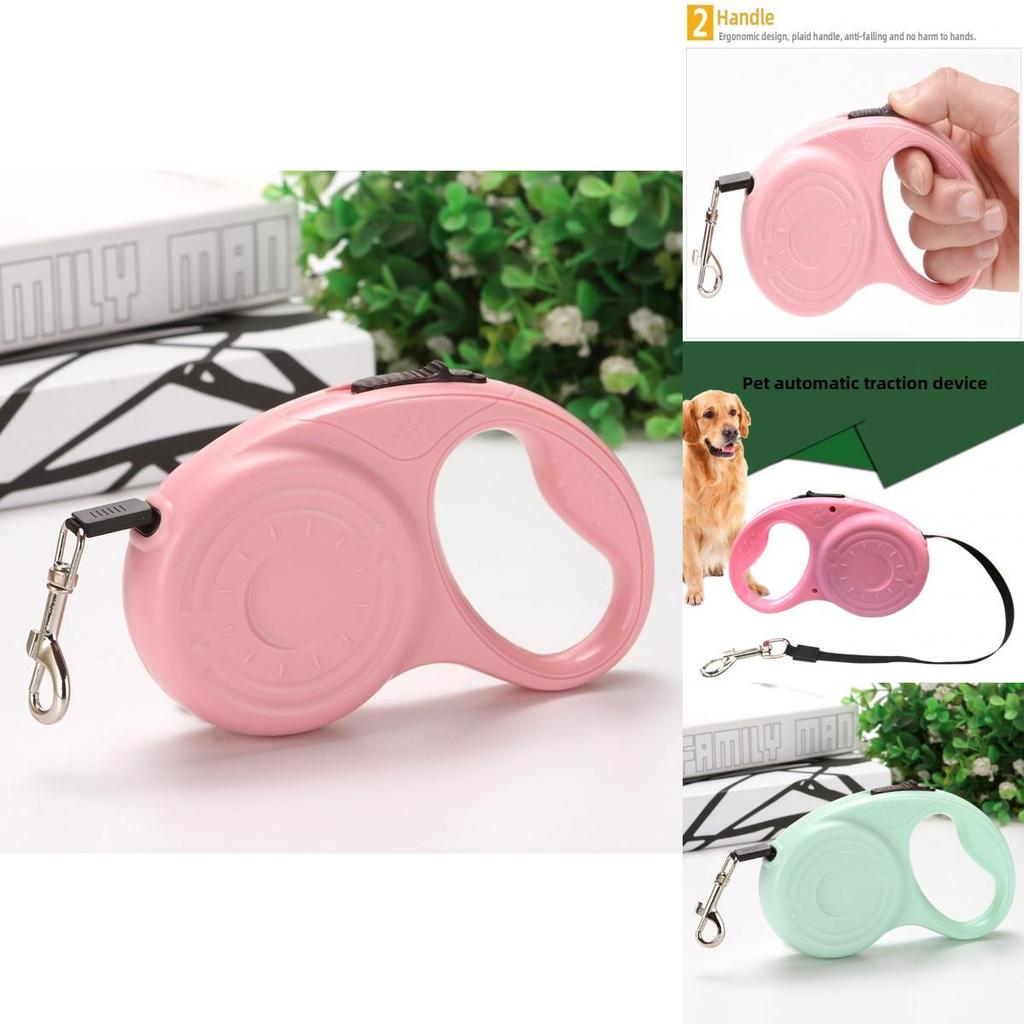 Pet Retractable Leash With Anti Slip Handle For Small Medium Dogs And Cats
