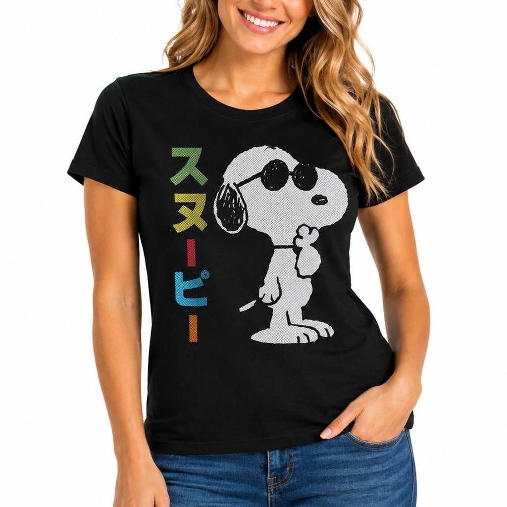 Peanuts Snoopy Tokyo Vintage Comic Japanese Manga Official Women's T-Shirt