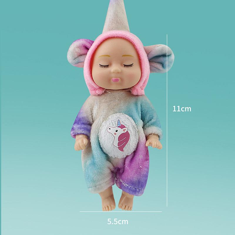 1 kus 11cm doplňky pro panenky hračka koníčky simulace spící plyšová dívčí hračka kreativní dárek k narozeninám pro nejlepší kamarádku