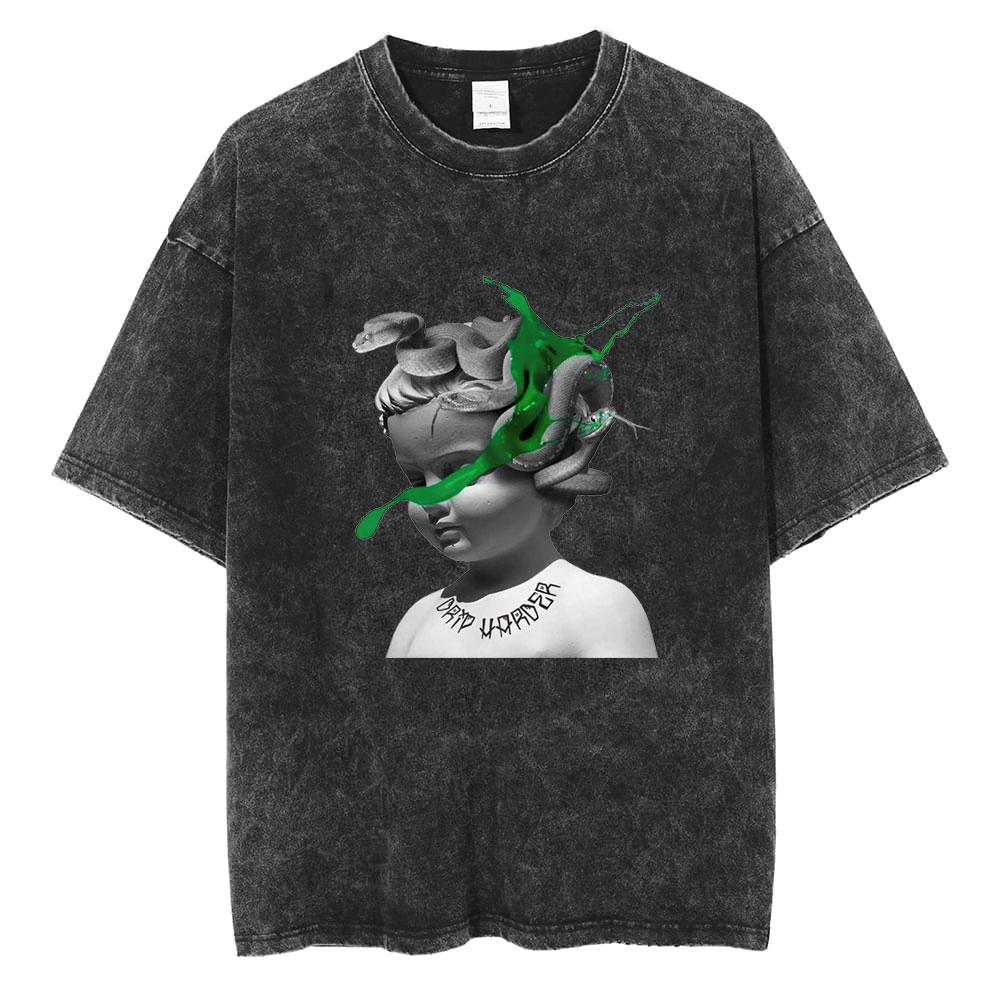 Hip Hop Rapper Wash Vintage Black Lil Baby T Shirt Unisexs Fashion Oversized Tee Short Sleeve Regular Male Tshirt Unisex Streetwear