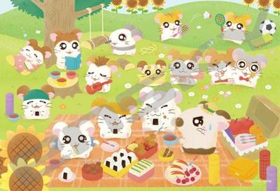 Hamtaro Todos num Piquenique Quebra-cabeças de 300 peças (300-3083)
