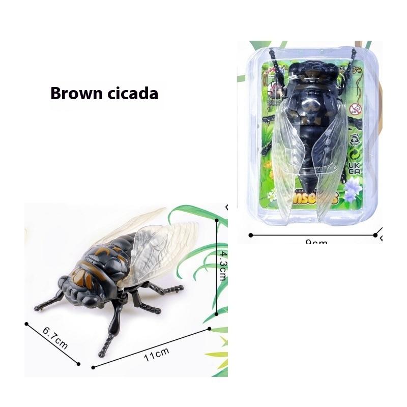 

1 Piece Creative Prankster Animated Insect Toy Model Wind Up Cicada Insect Bionic Toys Children S Plastic Animals Wind Up Toy