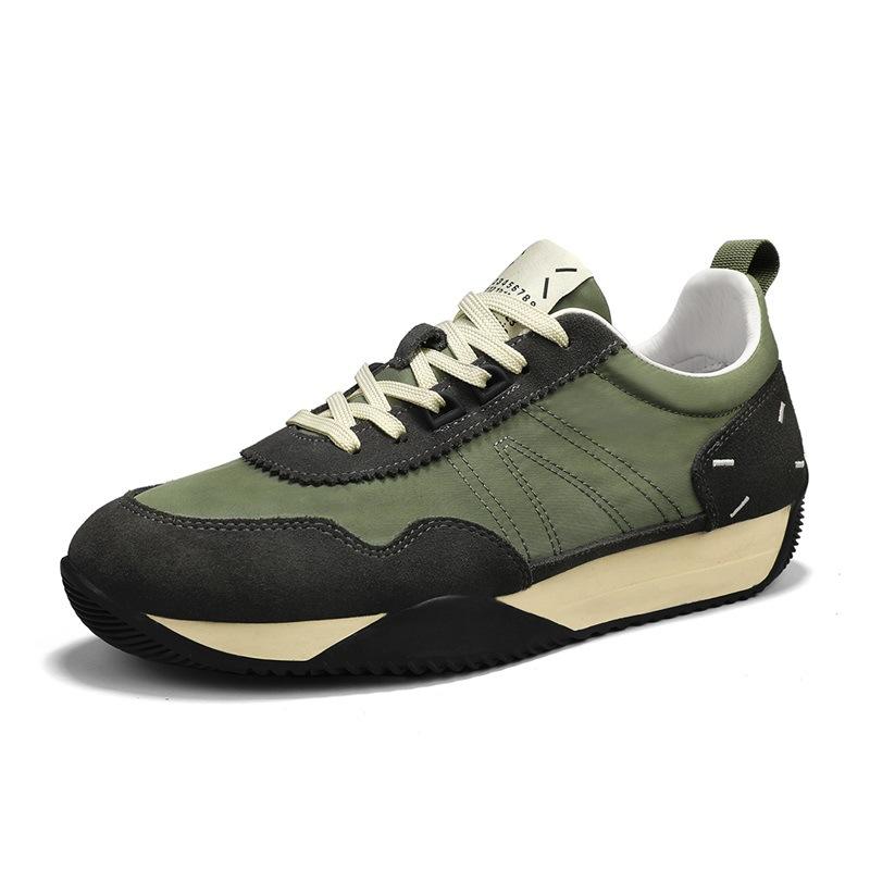 

Осень 2024 года, новые мужские туфли Forrest Gump из ткани Ice Silk, корейская версия студенческой спортивной платформы для бега в прямом эфире, мужские туфли 39