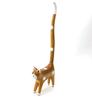 Balinese Cat Toilet Paper Bathroom Balinese Wood Cat Stylish and Toilet Paper Asian Balinese Goods Stand, Decor, Cat, Carving, Figurine, Cute, Holder,