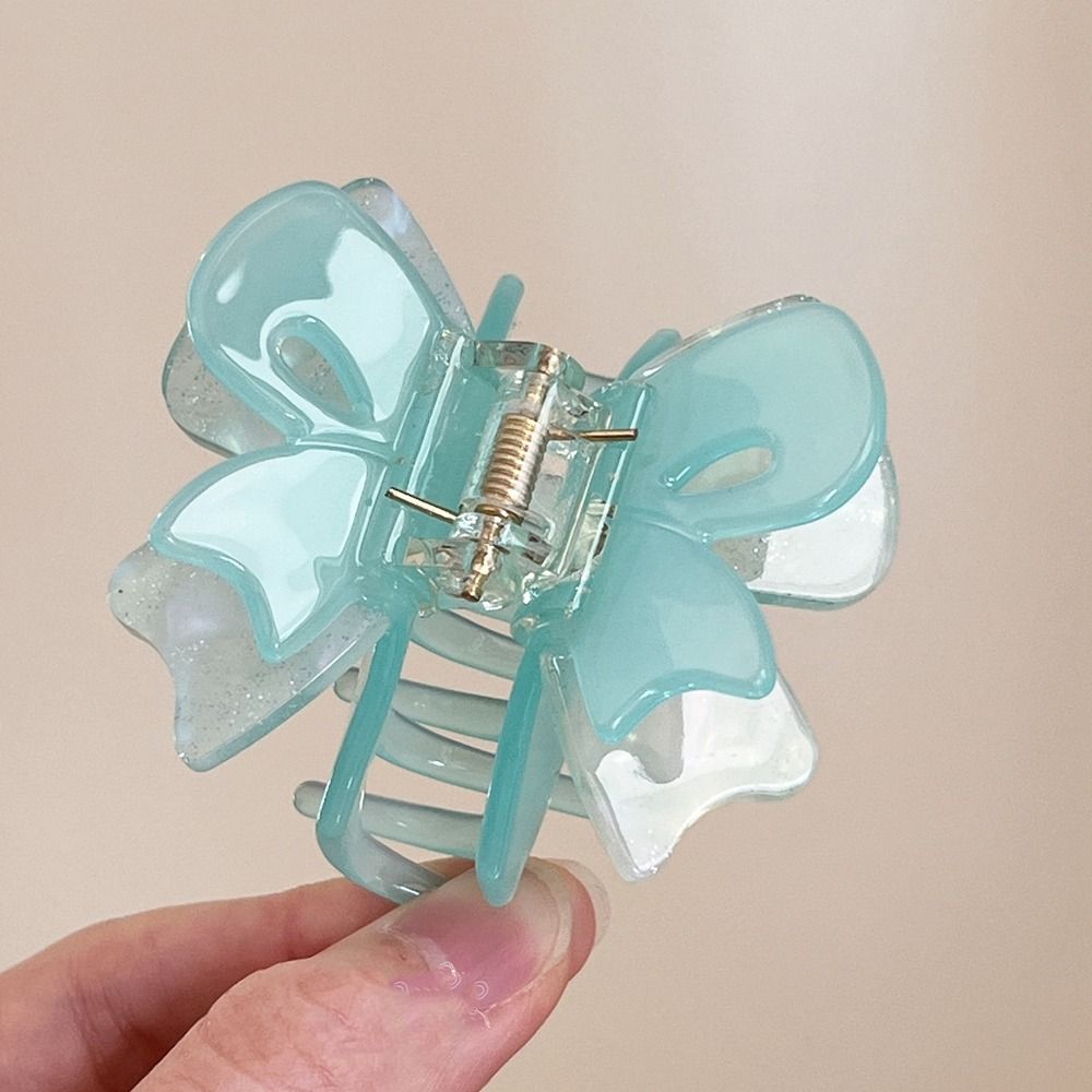 Double Layered Butterfly Hair Claw Hairpin Acetic Acid Shark Clip Acetate Hair Clip  Female