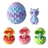1 Set Christmas Gifts 3D Printed Decorative Ornament Dragon Egg With Little Dragon Inside For Furniture And Desktop Home Decor