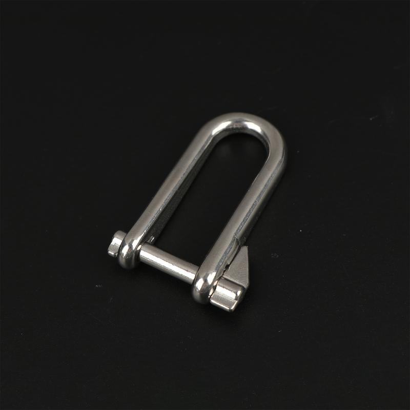 Reliable Stainless Steel Shackle with Long Swivel Pin for Diverse Safety Applications B 5mm