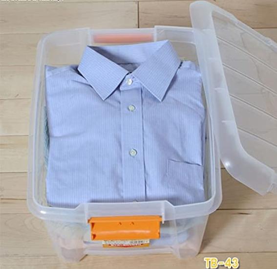 Sada 10 vyvýšených boxů Iris Ohyama, šířka 32 x hloubka 41 x výška 24 cm, průhledná, TB-43