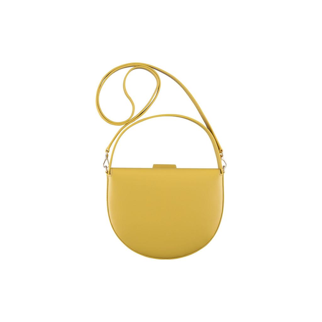 A.P.C. Adjustable Strap Leather Handheld Shoulder Crossbody Bag Small Women Bags Yellow PXAWVF61845DAH