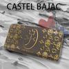 Castelbajac Round Zip Long Wallet, Cite Series, Black, 089653